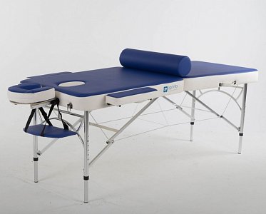 Складной массажный стол ErgoVita Master Alu Comfort синий+белый ASK172506