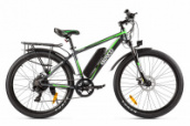 Электровелосипед Eltreco XT-850 (500W 36V/10,4Ah) 2019 (Цвет: Черно-зеленый)