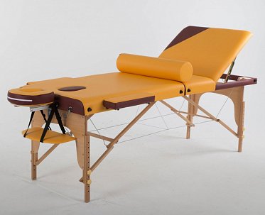 Складной массажный стол ErgoVita Master Comfort Plus оранжевый+бордовый ASK172516