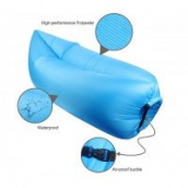Лежак надувной ламзак lamzac (Цвет: Голубой)