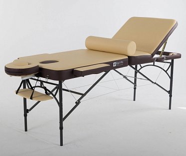 Складной массажный стол ErgoVita Master Alu Comfort Plus бежевый+коричневый ASK172507