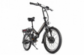 Электровелосипед WELLNESS City Dual 700w ( 36v/12Ah полноприводный) (Цвет: черный) 