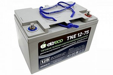 Тяговый аккумулятор Eltreco TNE12-75 (12V60A/H C3) 
