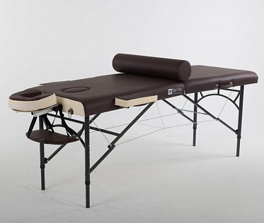 Складной массажный стол ErgoVita Master Alu коричневый+кремовый ASK172500