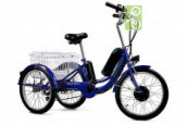 Электровелосипед E-toro Triciclo - трицикл 350w (36v/10Ah) (Цвет: Синий)