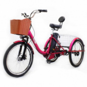 Электровелосипед GreenCamel Трайк-B (R24 500W 48V 20Ah) задний привод (Цвет: красный)