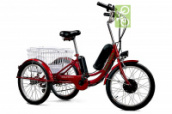 Электровелосипед E-toro Triciclo - трицикл 350w (36v/10Ah) (Цвет: Красный)