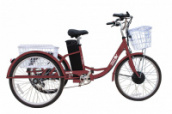 Электровелосипед GreenCamel Трайк-24 (R24 500W 48V 10Ah) (Цвет: красный)