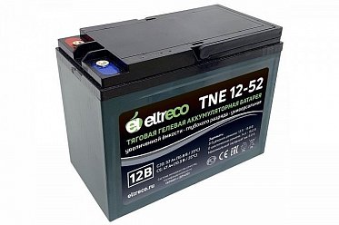Тяговый аккумулятор Eltreco TNE12-52 (12V45A/H C3) 