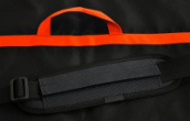 Чехол для велосипеда со снятием двух колёс Велоангар №6 (для серьёзной упаковки велосипеда, сдачи в багаж) (Цвет: черный/оранжевый)