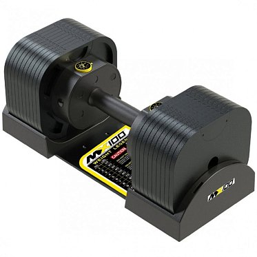 Гантели наборные MX Select MX100 EVO прорезиненная рукоять, вес 5.9-45.4 кг 