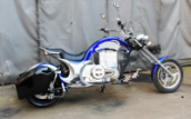 Электромотоцикл GreenCamel Chopper C200, 72V 3000W R15, Цвет:Синий