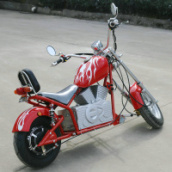 Электромотоцикл GreenCamel Chopper C100, 60V 1000W R12, Цвет: Красный