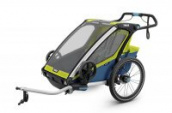 Велоприцеп мультиспортивная коляска Thule Chariot Sport 2 limegreen